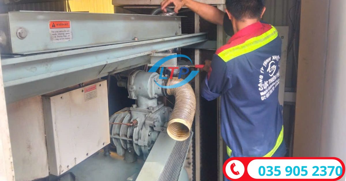 Dự Án Sửa Chữa Bảo Dưỡng Chuyên Sâu Máy Nén Khí Trục Vít 75HP Tại Công Ty Yu Wei Việt Nam