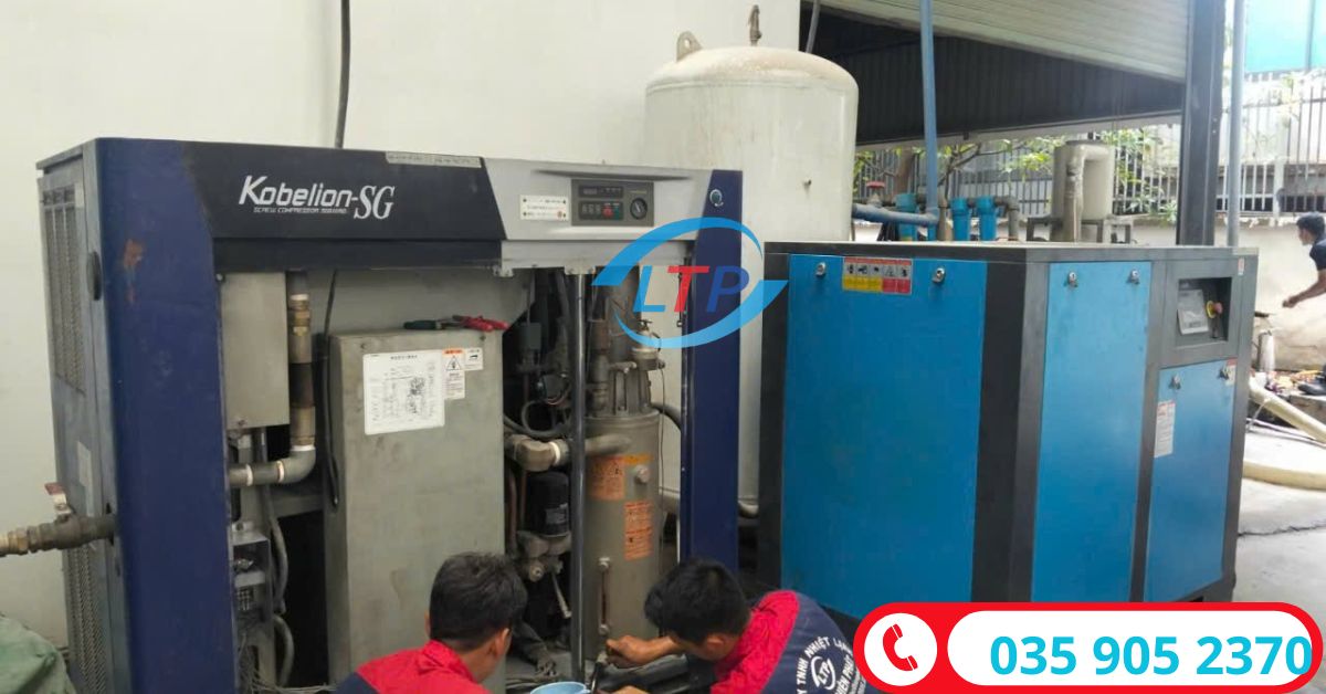 Bảo Dưỡng Máy Nén Khí Kobelco Tại KCN Amata Đồng Nai | Dự Án Thực Tế Lộc Thiên Phát