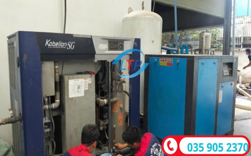 Bảo Dưỡng Máy Nén Khí Kobelco Tại KCN Amata Đồng Nai | Dự Án Thực Tế Lộc Thiên Phát