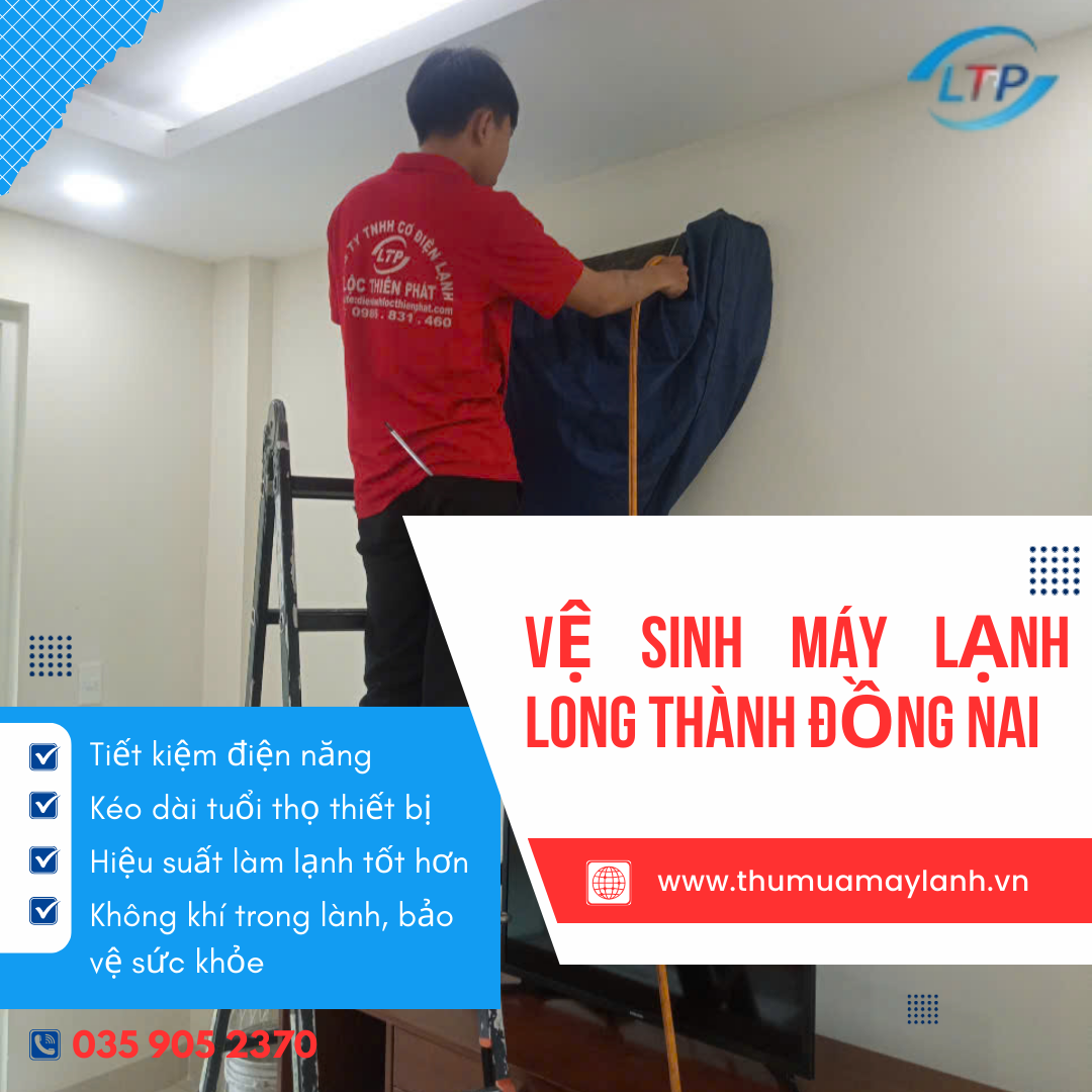 Vệ Sinh Máy Lạnh Khu Công Nghiệp Long Thành | Lộc Thiên Phát