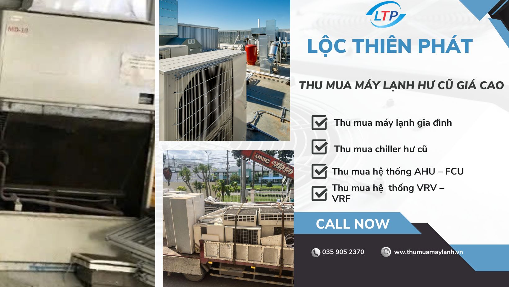 Thu Mua Thanh Lý Máy Lạnh Công Nghiệp Hư Cũ Tại Bình Dương