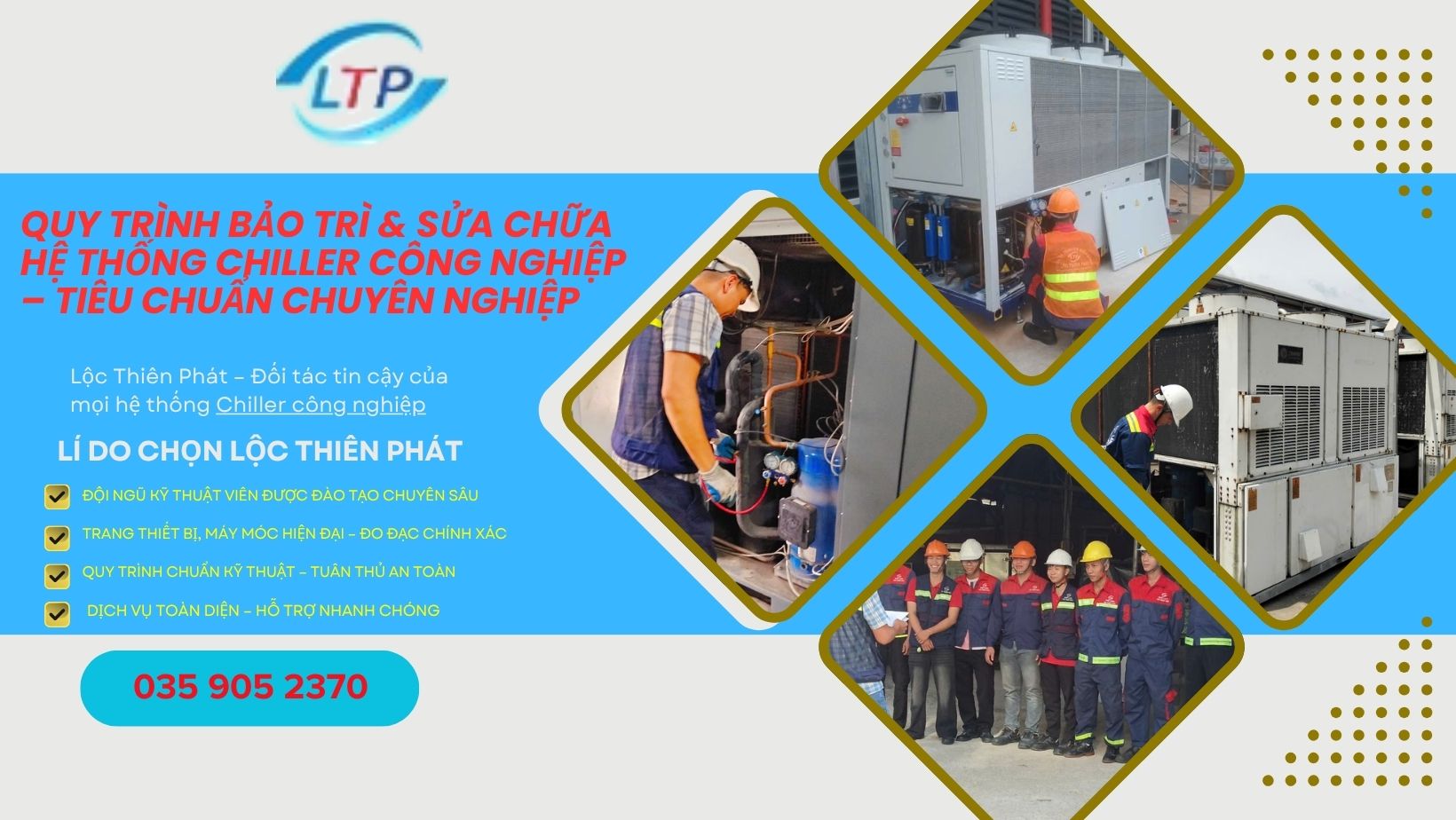 Quy Trình Bảo Trì & Sửa Chữa Hệ Thống Chiller Công Nghiệp – Tiêu Chuẩn Chuyên Nghiệp