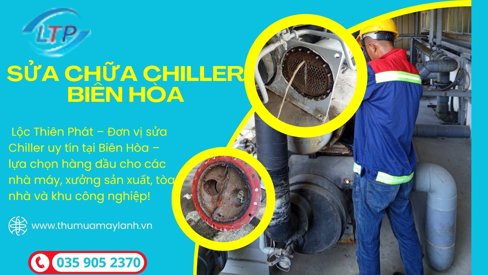 Dịch Vụ Sửa Máy Lạnh Chiller Uy Tín Tại Biên Hòa – Lộc Thiên Phát