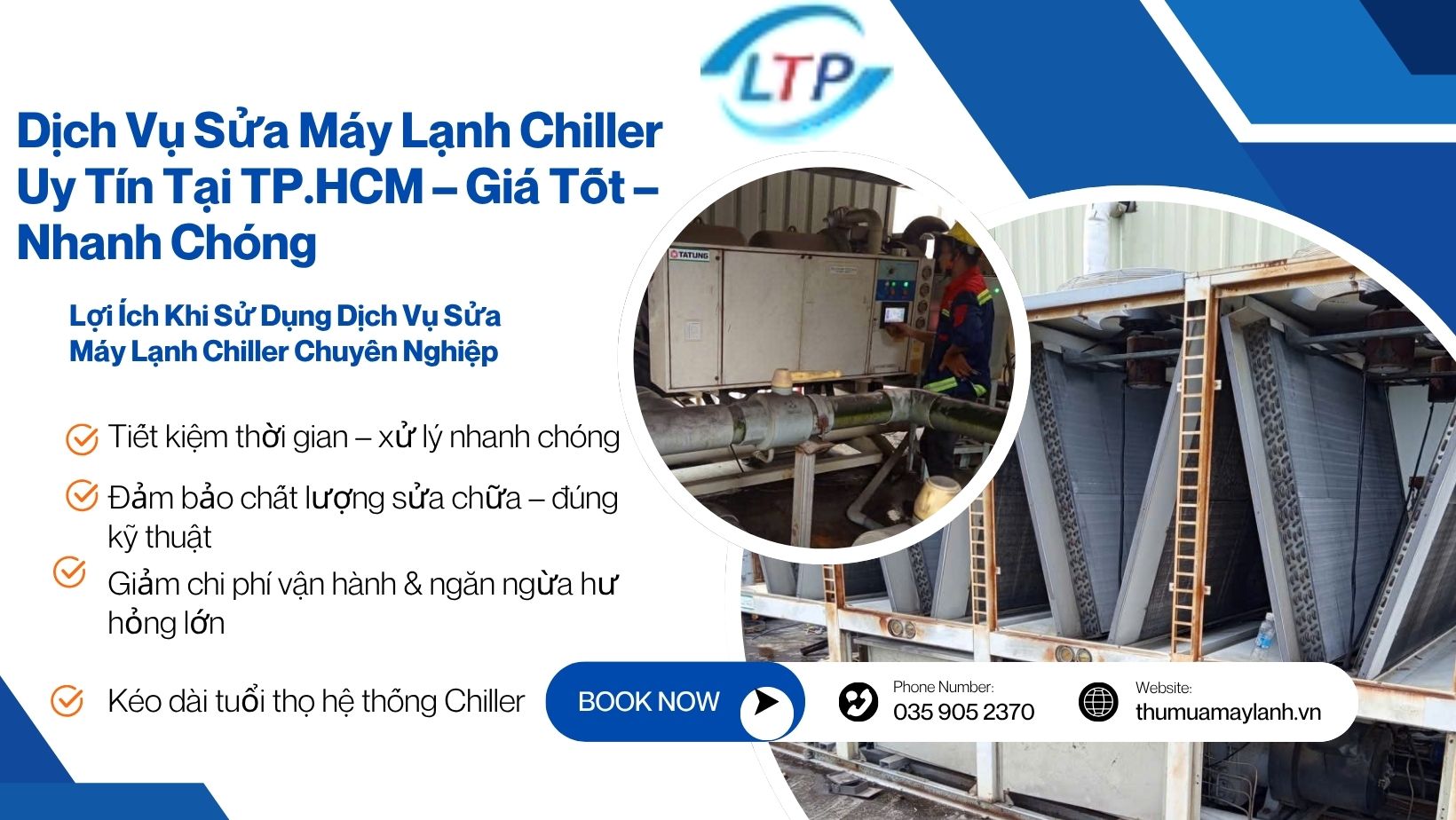 Dịch Vụ Sửa Máy Lạnh Chiller Uy Tín Tại TP.HCM – Giá Tốt – Nhanh Chóng