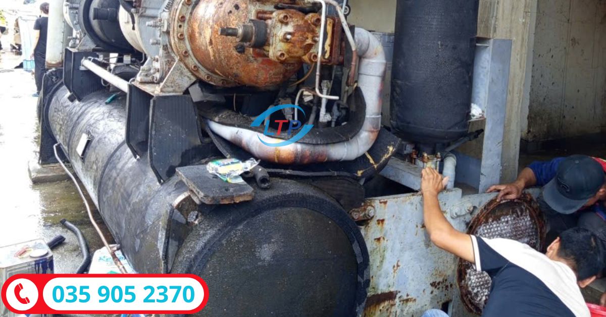 Vệ sinh bảo trì máy lạnh công nghiệp tại KCN Rạch Bắp Bình Dương